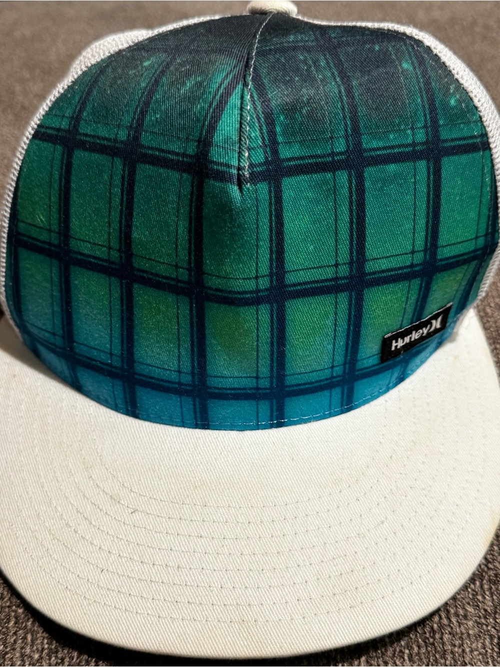 Hurley SnapBack Hat - Green & Blue Trucker